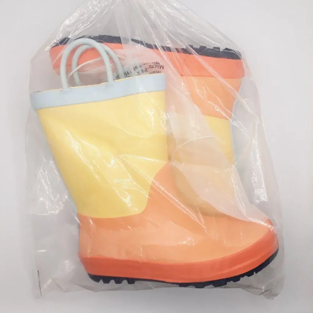 Girls Ali Colorblock Rain Boots ~ Cat and Jack (ORANGE) Sz 12 ~ NEW